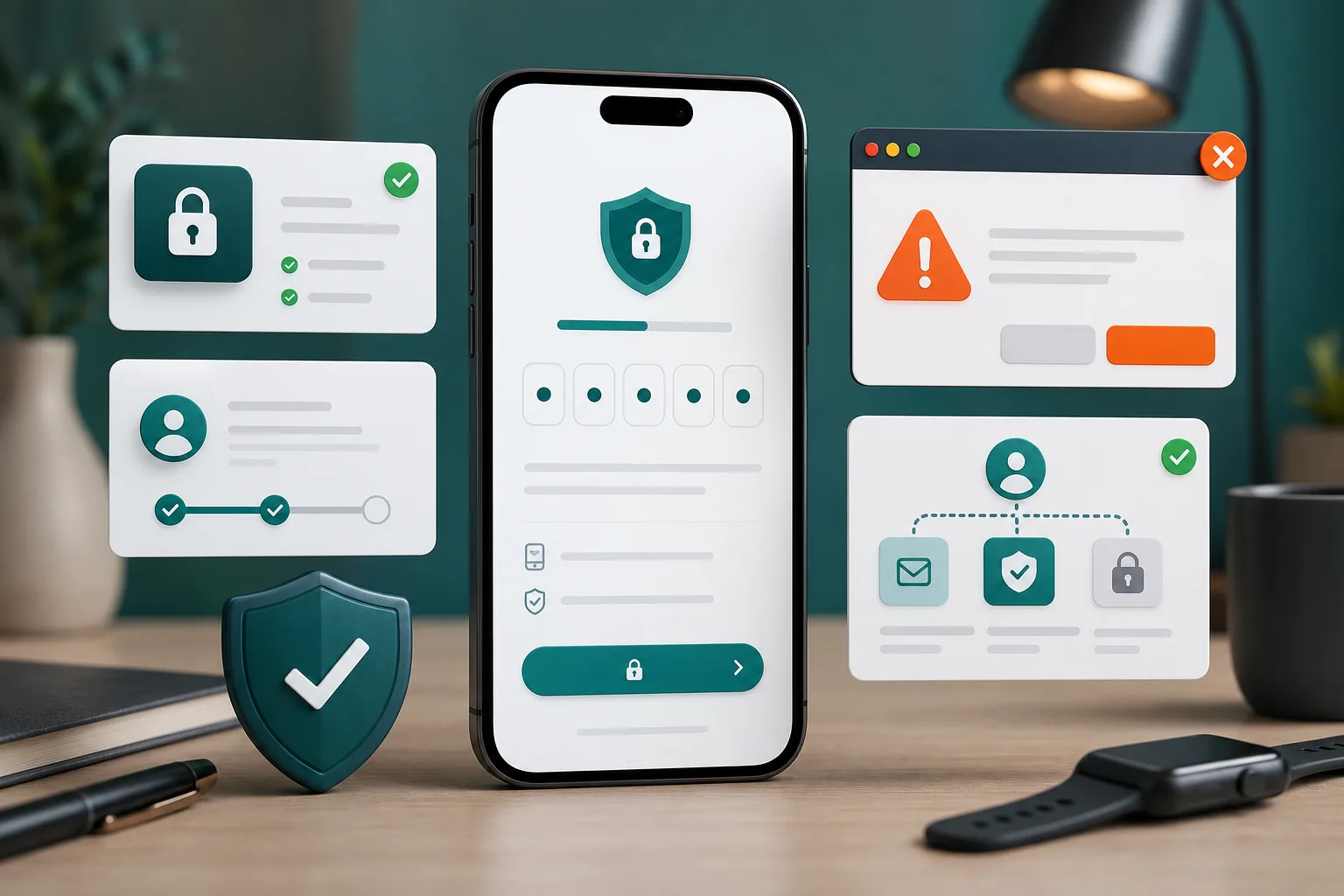 Login screen preview focused on OTP safety